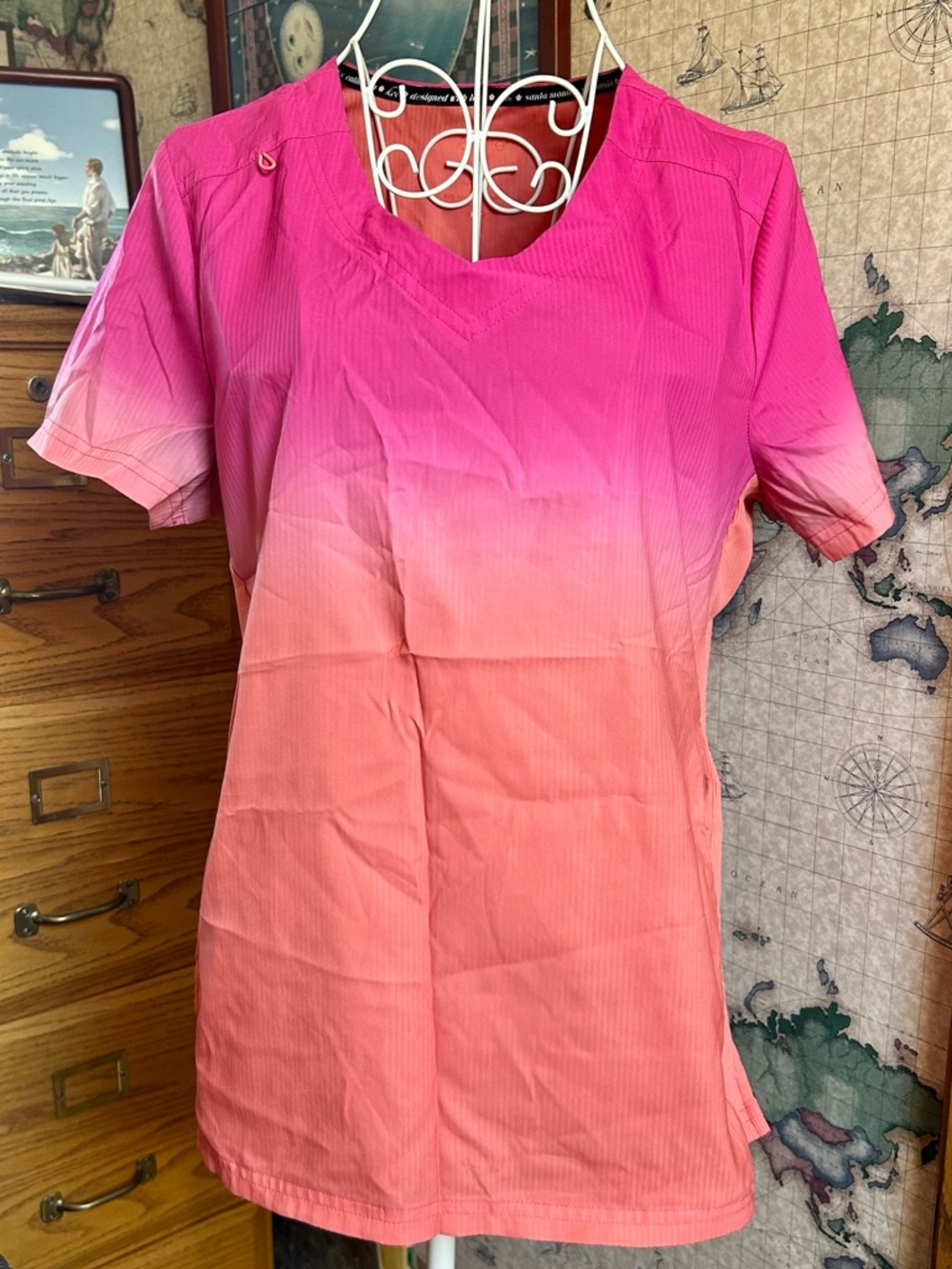 Koi Lite Ombre Scrub Top